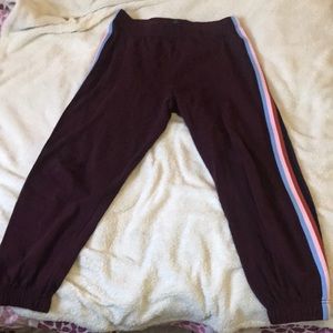 Purple with stripes joggers
